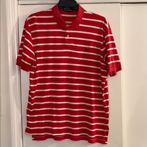 Men’s Ralph Lauren Polo Size Large - Red/white